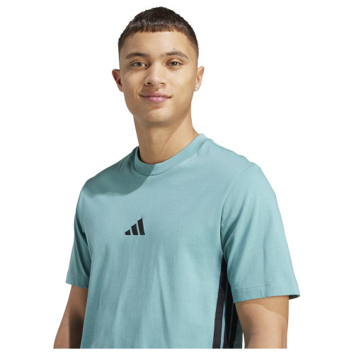 Adidas Ανδρική κοντομάνικη μπλούζα Essentials 3-Stripes Single Jersey Tee